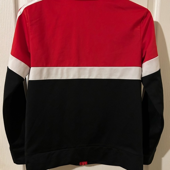 SOLD Boys size 10/12 black/red zip up Adidas Jacket EUC - Picture 5 of 6